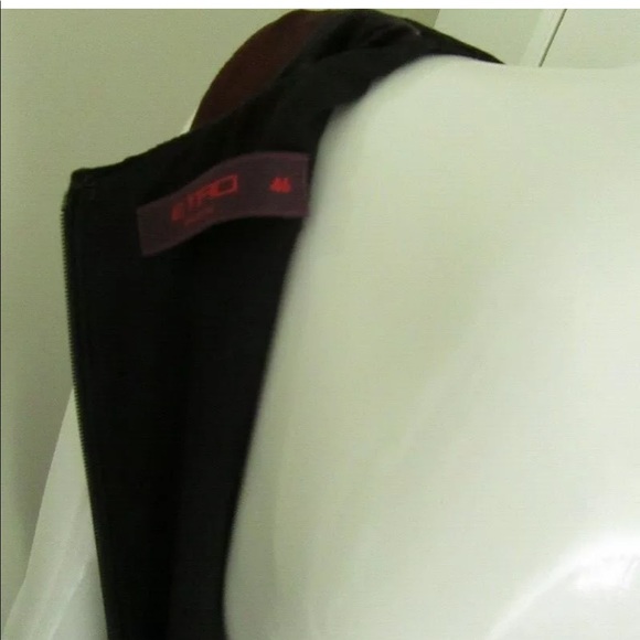 ETRO SLEEVELESS DRESS SILK VELVET VNECK 46 - Picture 7 of 10